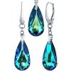Silvego Strieborná súprava Bermuda Blue so Swarovski® Crystals LSW011S