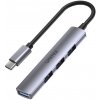 HUB USB-C Unitek H1208B 1xUSB-A 5 Gbps, 3xUSB-A 2.0 alu (H1208B)