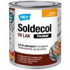 HET Soldecol UV LAK POLOMAT alkyd-uretánový polomatný transparentný lak na drevo 0.75 l Polomatný