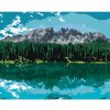 Diamondi Diamantové maľovanie - JEZERO POD HORAMI (TED DAVIS) Rámovanie: vypnuté plátno na rám, Rozmer: 40x50 cm