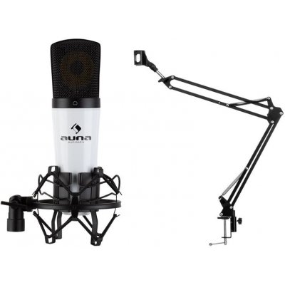 Auna MIC-920, USB, mikrofónový set, V3, kondenzátorový mikrofón, otočné rameno, ochranná taška (34264+30214)