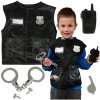 Ikonka Karnevalový kostým policajt kostým sada 3-8 rokov