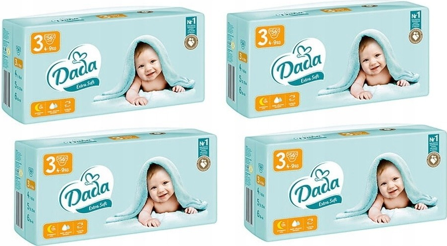 Dada Extra soft 3 - 4-9 kg 56 ks