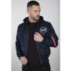 ALPHA INDUSTRIES Bunda MA-1 LW HD NASA Glow Rev. - modrá (116106/07)