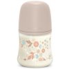 Suavinex dojčenská fľaša Wonderland fyziologický prietok Liberty ružová 150 ml