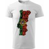 Mapy - názvy miest - Portugalsko - Klasické pánske tričko - 2XL ( Biela )