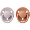 BIBS De Lux cumlíky z prírodného kaučuku 2ks - Pink Plum - Peach Veľkosť: 2