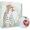 Maľovanie podľa čísel GEPARD NA LOVE – nízka náročnosť