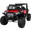 d detské elektrické buggy UTV 24 V s diaľkovým ovládaním, EVA kolesami a LED osvetlením – červené
