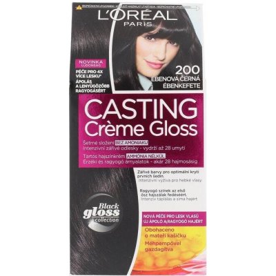 L&apos;Oréal Paris Casting Creme Gloss 200 Ebony Black (W) 48ml, Farba na vlasy