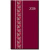 Mini diár A6 FOLK červený 2026