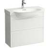 Kúpeľňová skrinka pod umývadlo Laufen The New Classic 77,5x67,5x31,5 cm biela lesk H4060420856311