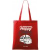 Happy Camper - Taška bavlnená - 42 x 38 cm ( Červená )