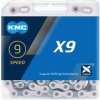 Kmc X9 Striebrno/šedý BOX reťaz