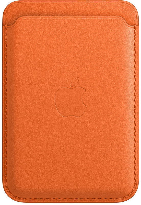 Púzdro Apple iPhone Leather Wallet s MagSafe - Orange