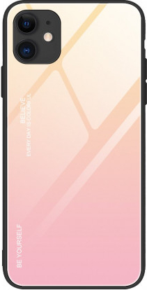 Púzdro MG Gradient Glass iPhone 12 / 12 Pro, ružové