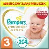 Plienky Pampers Premium Care Veľkosť 3 204 ks