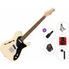 Fender Squier Affinity Series Telecaster Thinline LRL Standard SET Olympic White Elektrická gitara