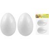 Vajíčko dekoračné polystyrénove 9cm 2ks