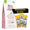 BRIT CARE Sustainable Sensitive Insect & Fish 12kg + 3x DentaStix ZADARMO