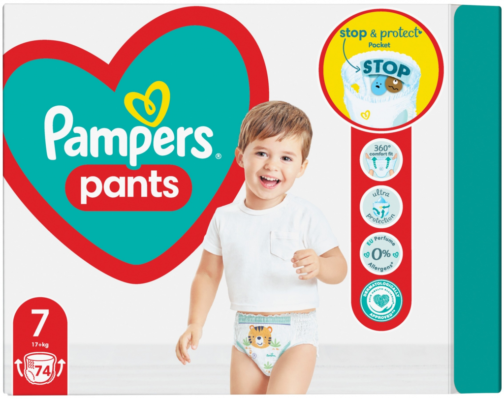 PAMPERS Pants 7 74 ks