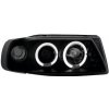 predné svetlá Seat Ibiza 6K 93-00 Angel Eyes čierne