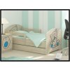 Detská posteľ Mačka 160x80 cm - 2x krátka zábrana bez šuplíku - Modrá