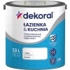 Latexová farba na stenu Dekoral 2,5 l biela polomatná
