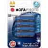 AgfaPhoto Power alkalická batéria LR06/AA, blister 4ks