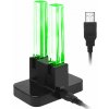 Verk 06406 Nabíjacia stanica pre 4x Joy-Con pre Nintendo Switch s LED podsvietením, USB-C