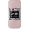 CARBOTEX Supersoft flísová deka CORAL 150/200cm, púdrová ružová, FLEECE201011