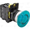 Tracon Podsvietené hríbové tlačidlo 1xNO 5A 230V IP65 modré NYG3-MLB