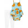 CARTERS CARTER'S Set 2dielny body na ramienka, legíny Blue Orange dievča NB/ veľ. 56