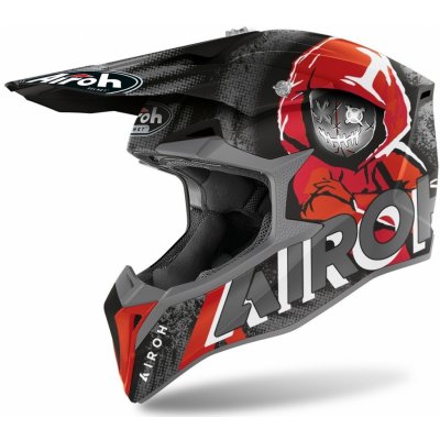 Prilba AIROH WRAAP Alien 2022 (červená matná) XL