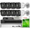 Sada na monitorovanie IP 2Mpx 8 kamier IPCAM-B2, záznamové zariadenie 8ch - HiLook by Hikvision