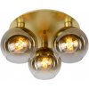 Lucide MARIUS Ceiling Light 3x E27 Satin Brass / Gold Gla 74114/03/02