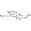 Stredný tlmič výfuku BOSAL 282-563