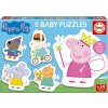 EDUCA Baby puzzle Prasiatko Peppa 5v1 I (3-5 dielikov)