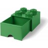 LEGO Storage LEGO úložný box 4 s šuplíkem Varianta: Box zelený (4 Knobs 4005)