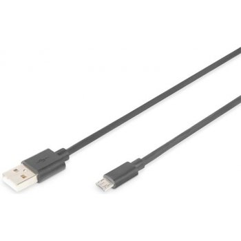 Digitus AK-300110-010-S USB 2.0 USB A samec na USB micro B samec, 2x stíněný, 1m