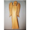 Soška Anjel B, materiál čerešňa, v. 18 cm | drevený anjel strážny