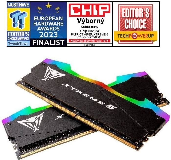 Patriot Xtreme 5 DDR5 32GB 8000MHz CL38 PVXR532G80C38K