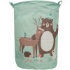 Textilomanie Zelený kôš na hračky a bielizeň FOREST