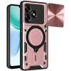 Techsuit - CamGuard Pro kryt s ochranou fotoaparátu pre Honor X5c Plus – ružovo-zlatý