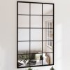 vidaXL Nástenné zrkadlá 2 ks čierne 100x60 cm kov 3189035