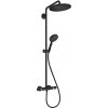 Hansgrohe Croma Select S - Showerpipe 280 1jet s termostatom a ručnou sprchou Raindance Select S 120 3jet, matná čierna 26890670