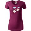 Bocian čakáme bábätko - neutrálne - Dámske tričko z organickej bavlny Origin (GOTS) - 2XL ( Fuchsiová )
