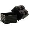 LEGO® úložný box 4 25 x 25 x 18 cm čierna