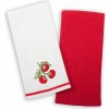INSPIO Uterák Kuchynské utierky - s paradajkami 40x60 červená