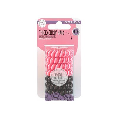 Invisibobble Extra Hold Pink/Brown 8 ks, ružová